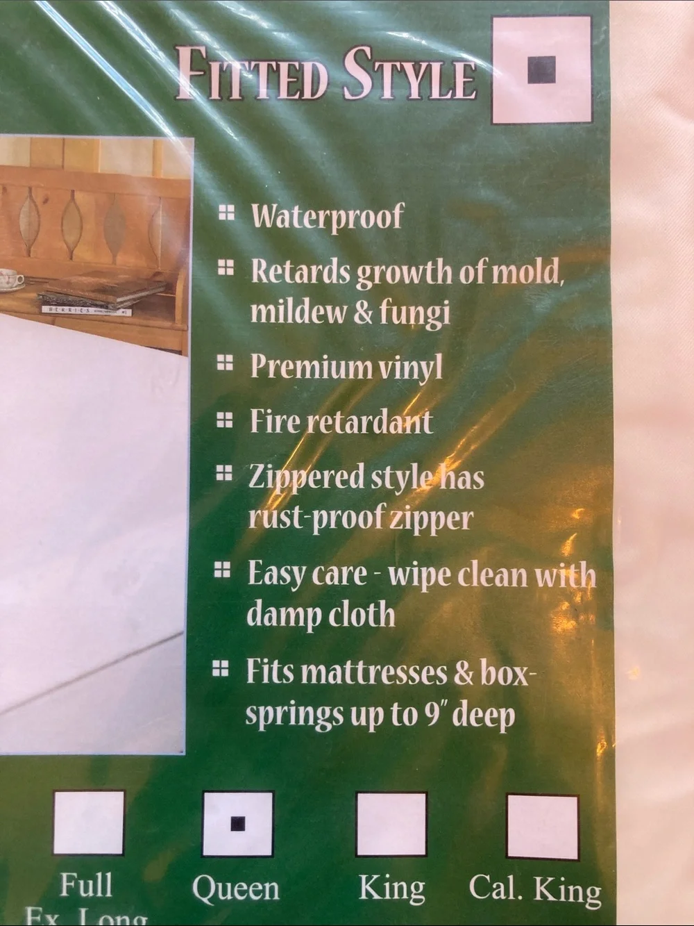 Bargoose Size Queen Fitted Style 3 Guage Vinyl Mattress Protector Waterproof